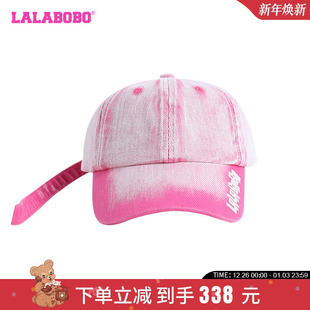 LBDA 甜美休闲百搭简约字母图案棒球帽 WQLM12 新款 LALABOBO24夏季