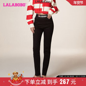 LBCD LALABOBO春秋新品 WXZC70 腰头铅笔牛仔长裤 女 潮流百搭美式 款