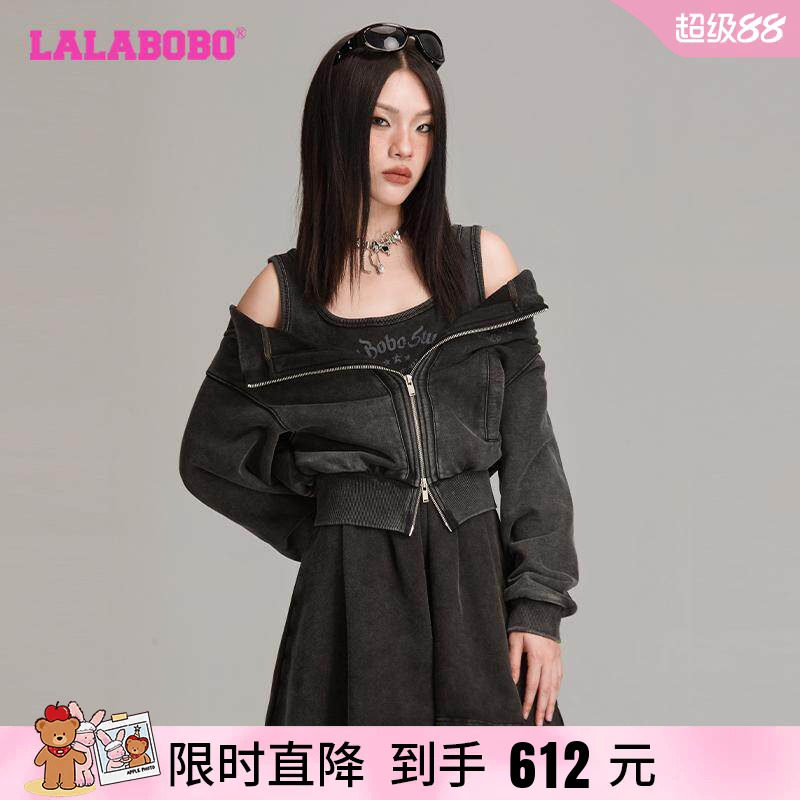 连衣裙LALABOBO2024秋季新款短款