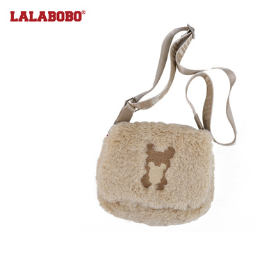 LALABOBO可爱小熊毛绒包