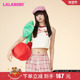 LALABOBO24夏季 WT11 RBDB 新款 潮流舒适休闲简约撞色领口背心女
