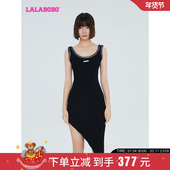 LBCC LALABOBO23春秋新品 WLZY30 可爱X型毛织无袖 连衣裙女 款 美式