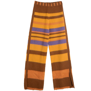 安悦溪同款LALABOBO春潮可爱保暖字母条纹毛织休闲裤|LBCD-WXZC87