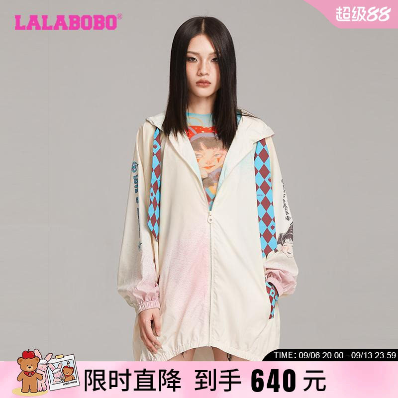 LALABOBO连帽秋款风衣