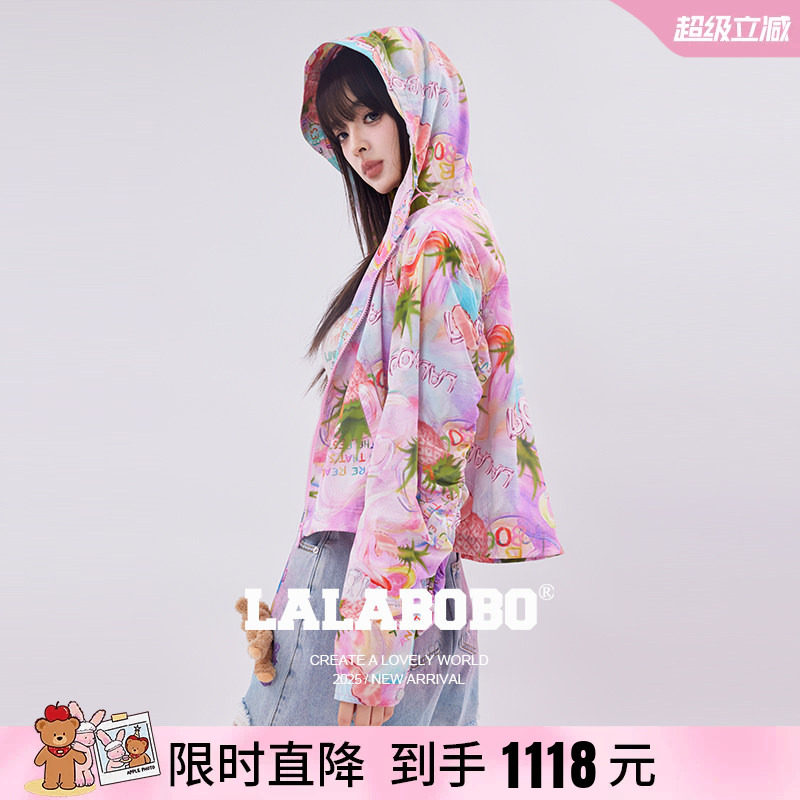 LALABOBO水果菠萝梭织外套