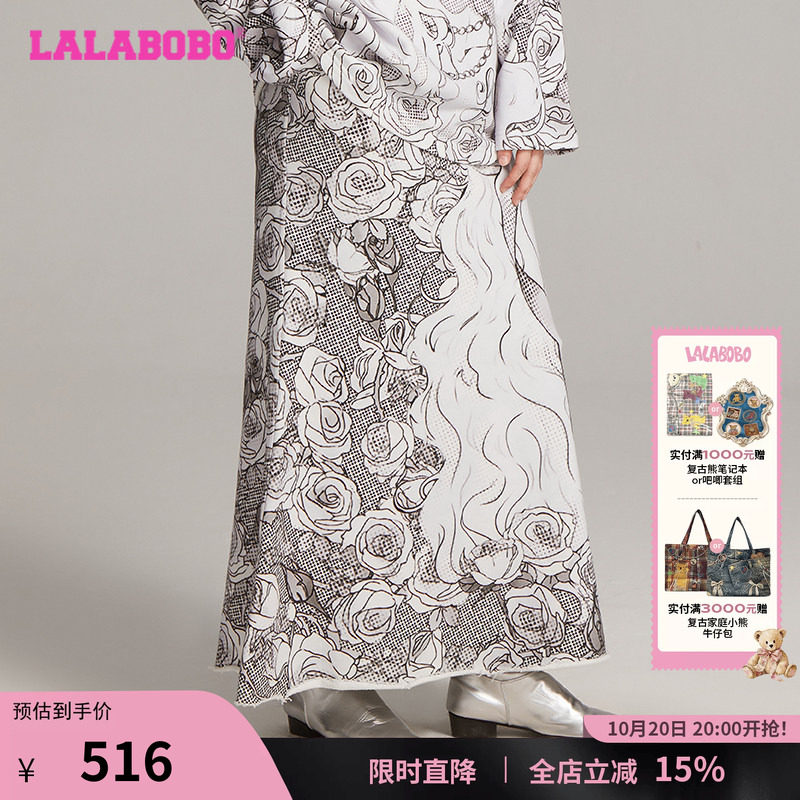 LALABOBO小女孩满印裙