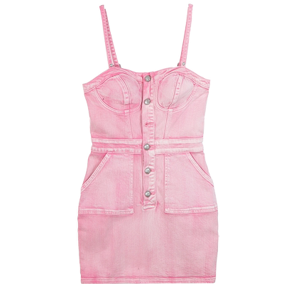 LALABOBO复古休闲牛仔连衣裙