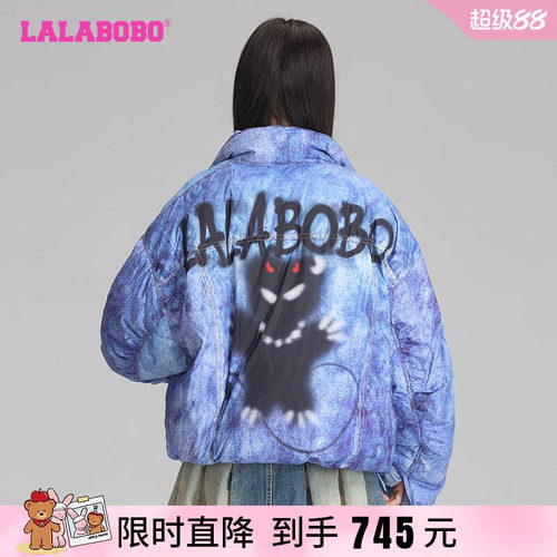 LALABOBO2024冬季新款短款羽绒服