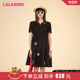 LALABOBO24夏季 WLZY13 LBDB 新款 简约可爱软糖兔图案印花连衣裙女