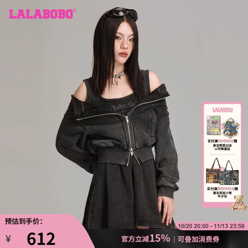 连衣裙LALABOBO2024秋季新款短款