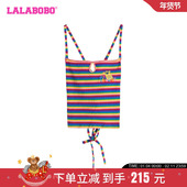 新款 可爱时尚 甜辣紧身彩虹水果吊带女 LALABOBO24夏季 LBDB WSWT29