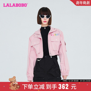款 LBCC 美式 可爱T型单夹克外套女 WSJW14 时尚 LALABOBO24春秋新品
