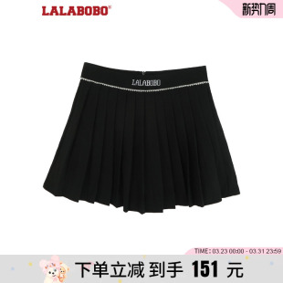 LALABOBO2023春夏新款 WXZQ16 辣妹高腰显瘦百褶短裙半身裙女LBCB