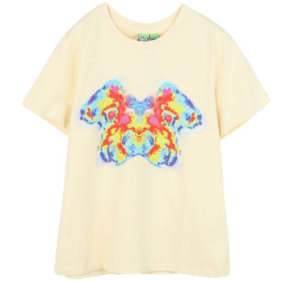 【沈月同款】LALABOBO2024夏新款甜辣可爱热成像套头短袖T恤米白