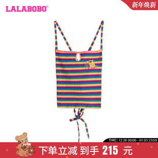 LBDB LALABOBO24夏季 甜辣紧身彩虹水果吊带女 可爱时尚 WSWT29 新款