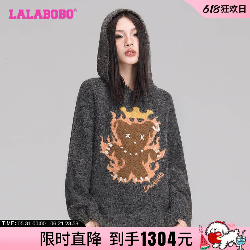 LALABOBO美式复古毛衣