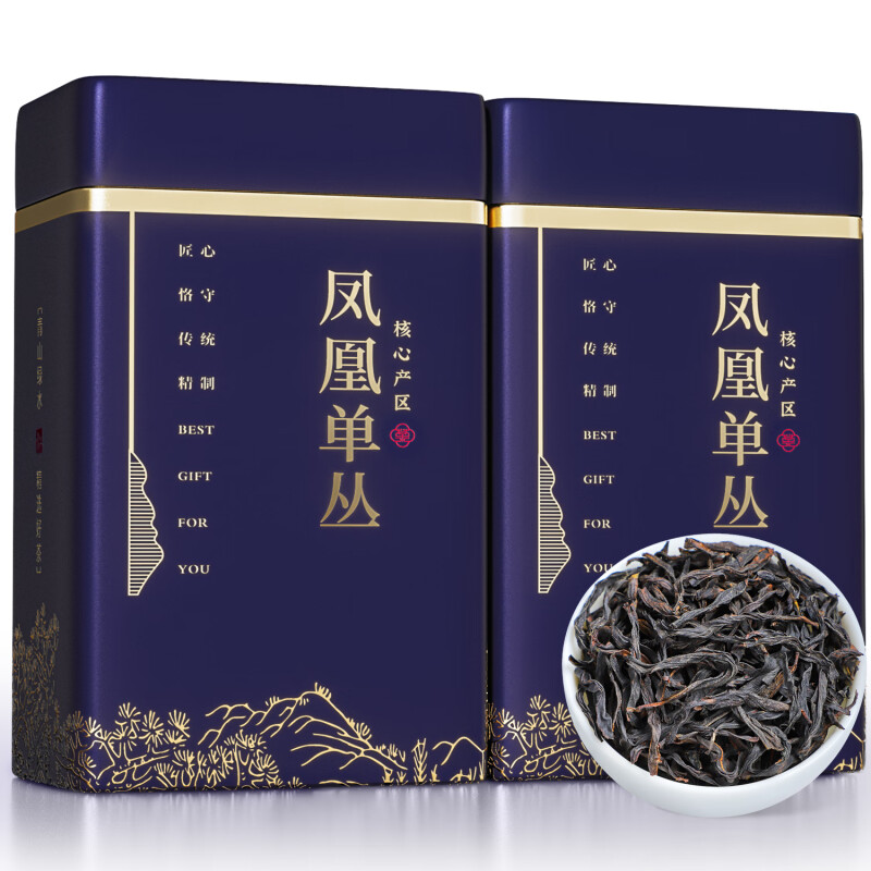 陈一凡 凤凰单枞茶叶鸭屎香潮州凤凰单丛乌龙茶送礼送长辈礼盒装