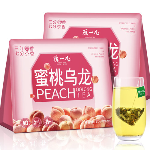 蜜桃乌龙茶冷泡茶水果茶夏天冷饮