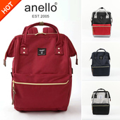日本乐天anello双肩包女学生背包男ins书包旅行背包妈妈咪大容量