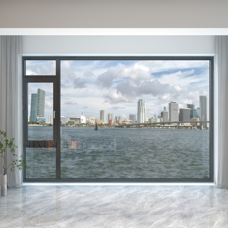 断桥铝门窗铝合金钢化玻璃大落地窗保温隔音窗户封阳台别墅系统窗