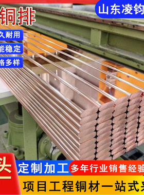 T2紫铜排TU1无氧紫铜排高低压配电柜母线槽变压器电气接线用铜材