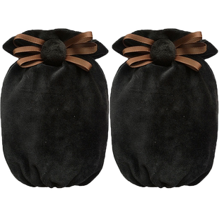 韩版秋冬季可爱短款袖套儿童成人居家防污羽绒服套袖黑色手袖筒女