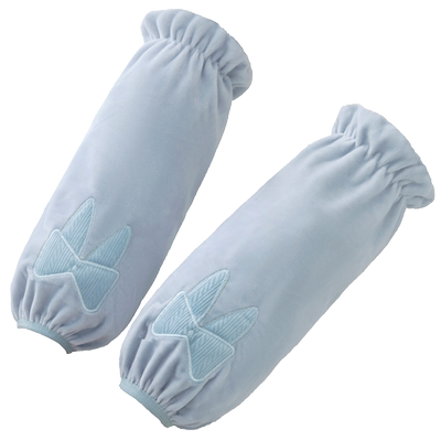 韩版袖套长款绒布刺绣