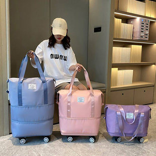 凯丽旅行包三层超大容量行李包万向轮便携手提包包学生行李收a98