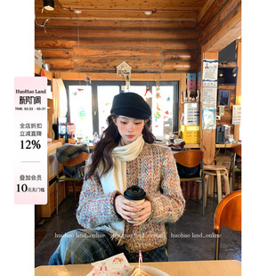 新品 HuoHuo 春季 千金风 女百搭编织夹棉小香风外套 小香洛可可