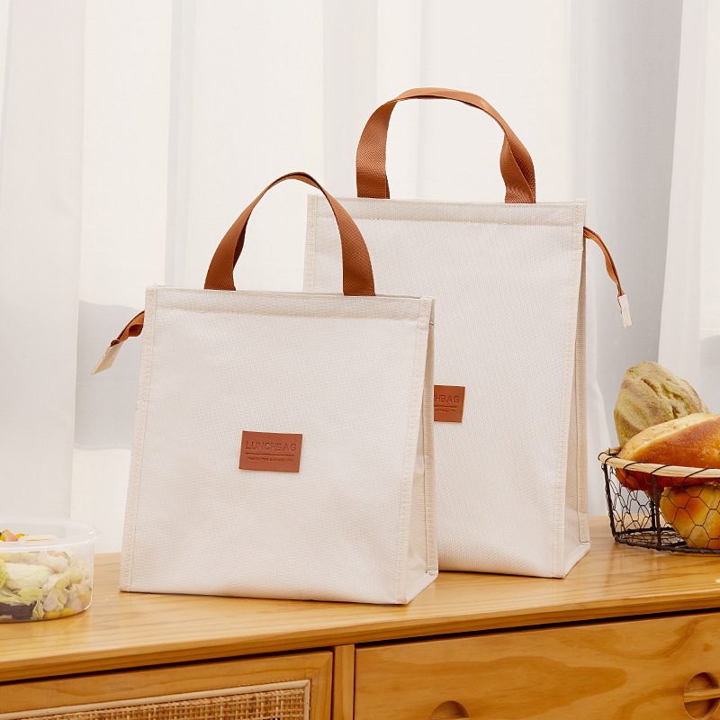 日式保温便当包高颜值牛津布方形手提包上班带饭式饭盒收纳袋