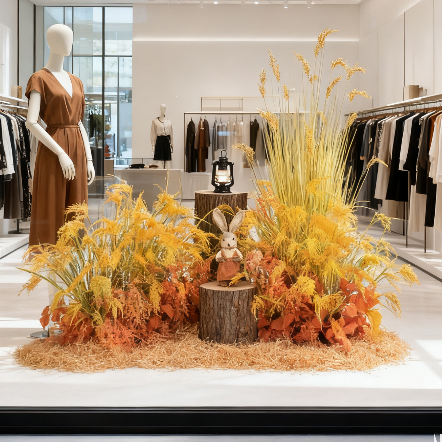 仿真稻谷穗秋季商场橱窗装饰摆件