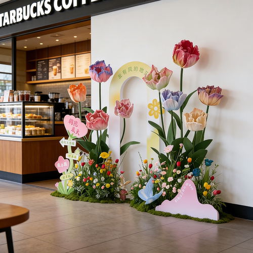 装饰场景氛围布置仿真花郁金香