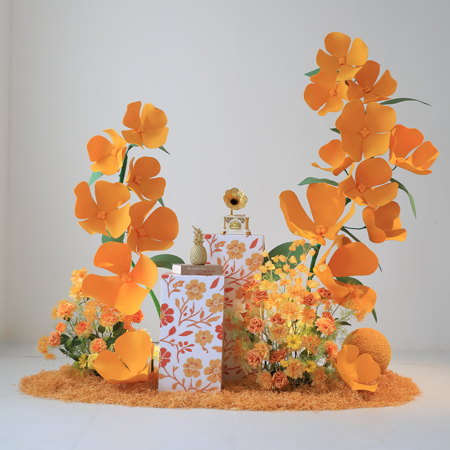 桂花仿真花网红打卡造景橱窗装饰