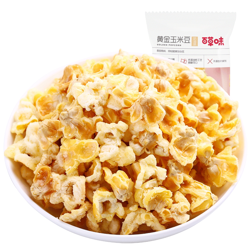 百草味黄金玉米豆奶油味70g