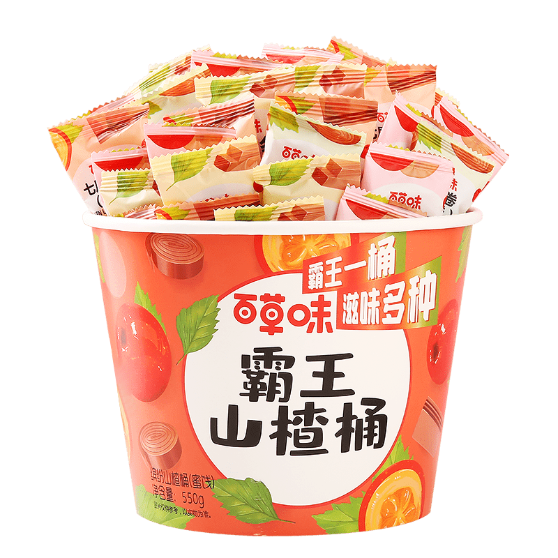 百草味霸王山楂桶550g
