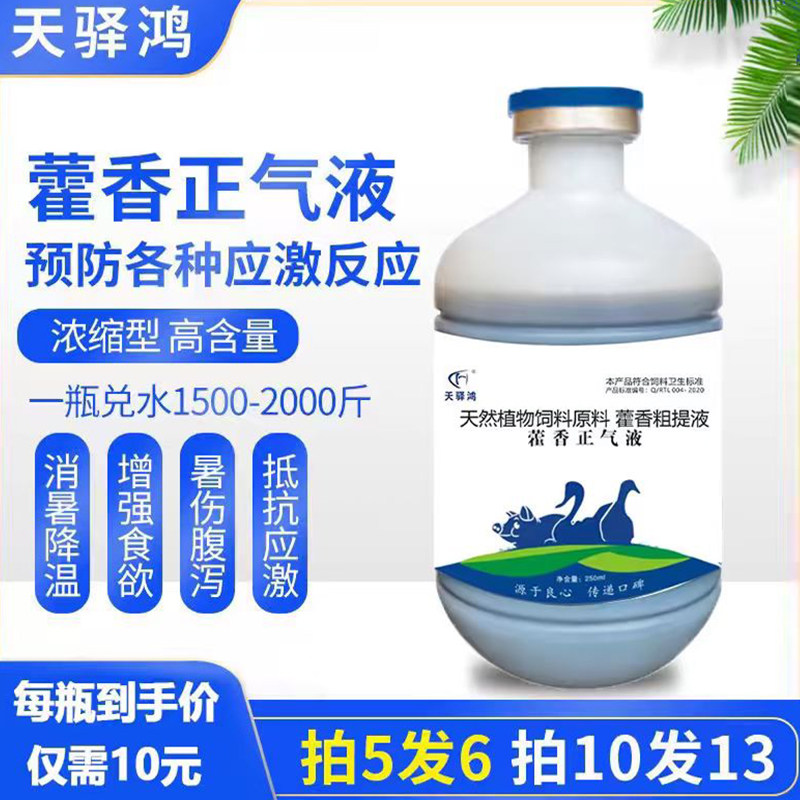 藿香正气液兽用鸡鸭鹅猪牛羊鹅用