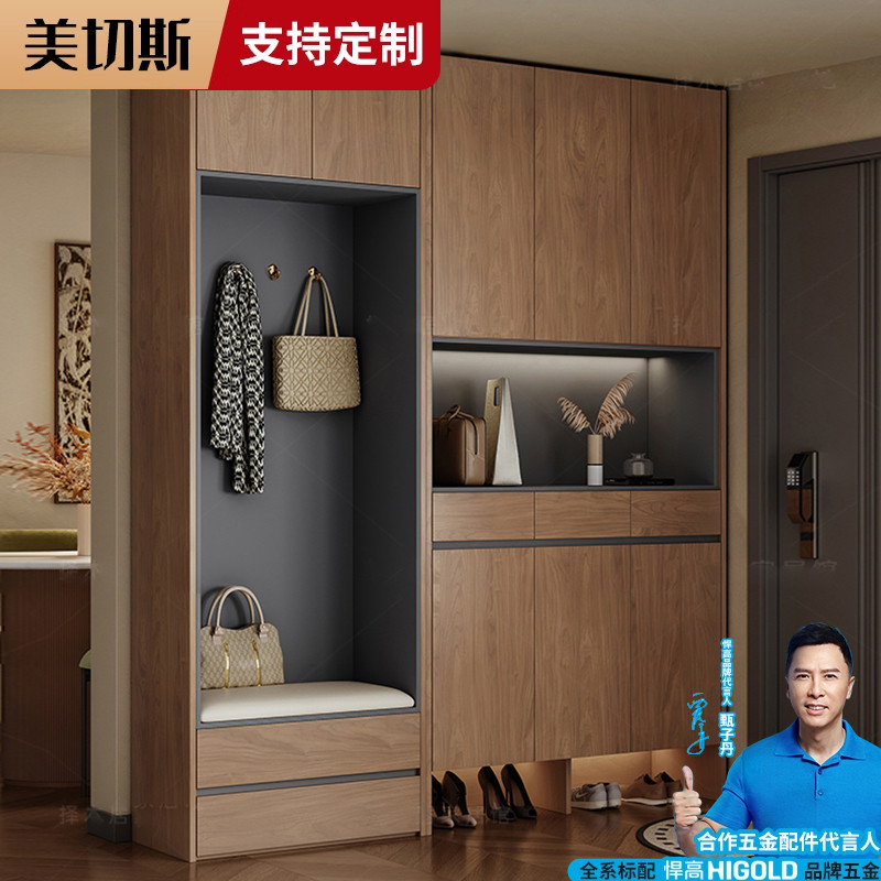 美切斯定制18MM鞋柜2025新款爆款高档玄关柜一体家用门厅柜储物柜