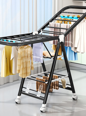 clothes drying rack folding laundry garment dryer hanger衣架