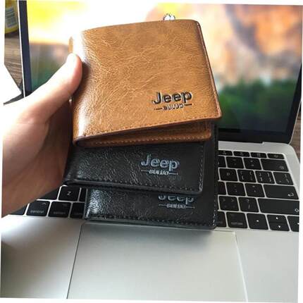 Top Men Wallets Mens Jeep Wallet with Coin Bag Small Money