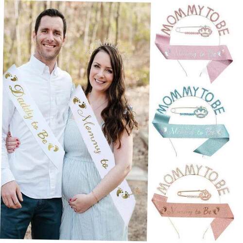 New 3pcs/set Baby Shower Mommy To Be Birthday Party Headband
