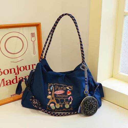 ballchain刺绣新款环保袋通勤包