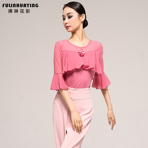 拂琳花影国标拉丁舞服连体舞衣