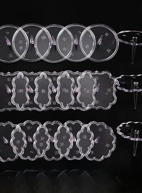 生日蛋糕底座插件透明一次性烘焙装饰配件塑料圆方形装饰底座垫架
