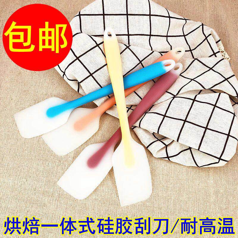 烘焙工具硅胶铲子耐高温搅拌家用一体式刮刀切面奶油蛋糕刮板抹刀