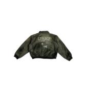 POPPROJECT人像印花手工破坏做旧重磅水洗涂脏复古boxy版 型夹克