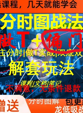股票分时图战法做T解套课程 t0实战高抛低吸竞价战法课程