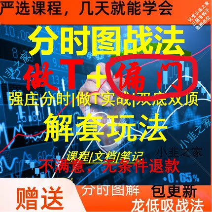 股票分时图战法做T解套课程 t0实战高抛低吸竞价战法课程