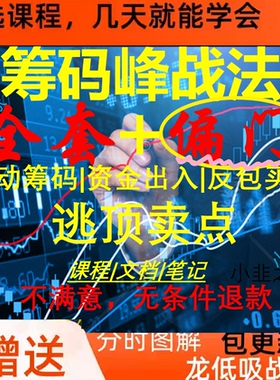 股票筹码峰战法优质短线龙回头战法炒股教程实战课程