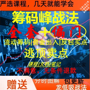 股票筹码 峰战法优质短线龙回头战法炒股教程实战课程