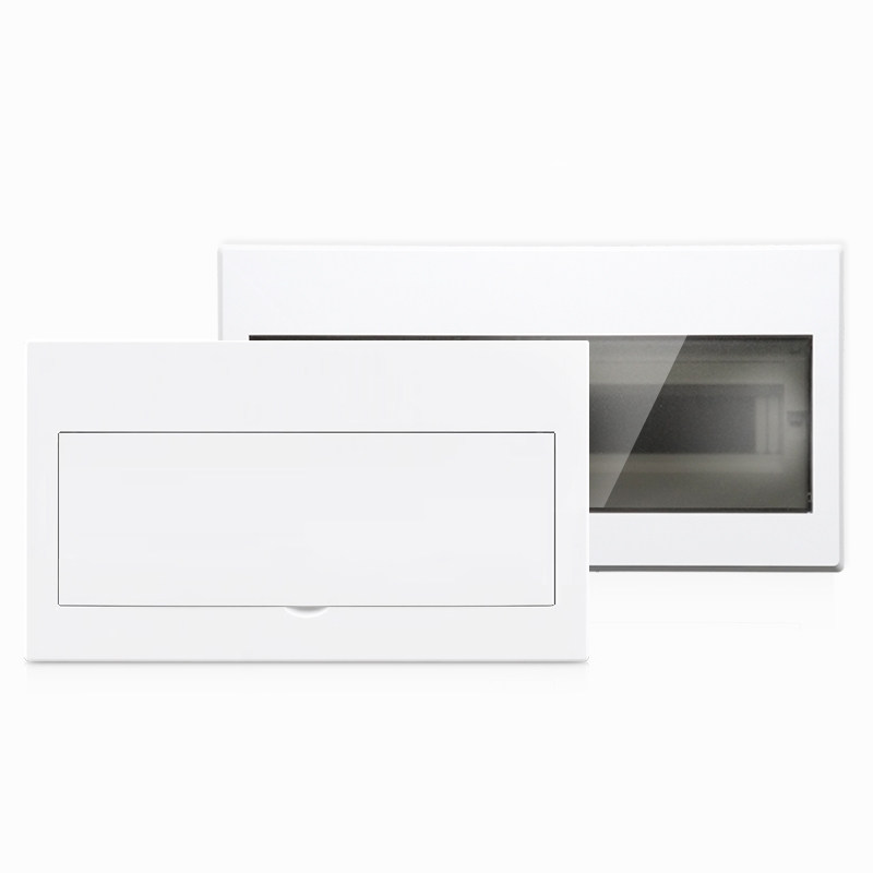 全白色简约配电箱面板15平板16梅兰18回路盖板超薄强电箱塑料盖子